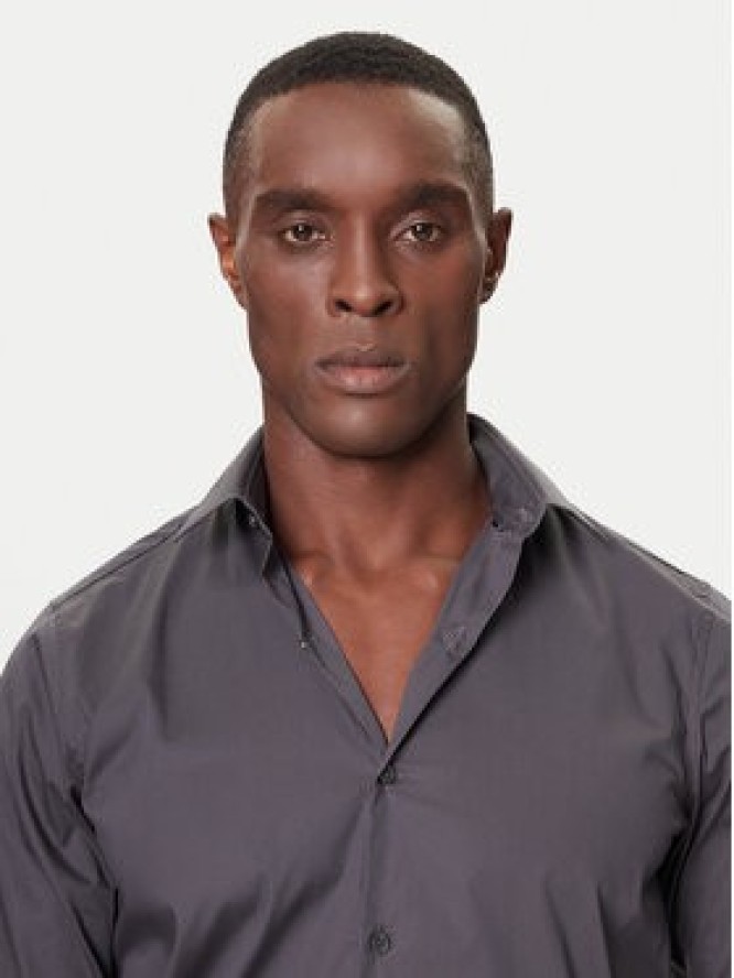 Calvin Klein Koszula LV019EU037 Szary Slim Fit