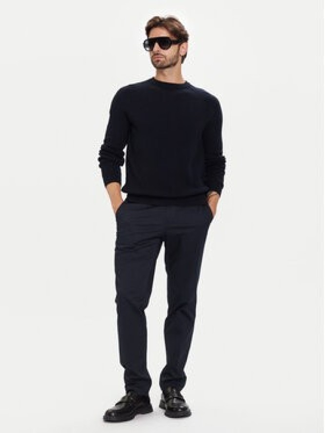 Bugatti Sweter 7400 65563B Granatowy Regular Fit