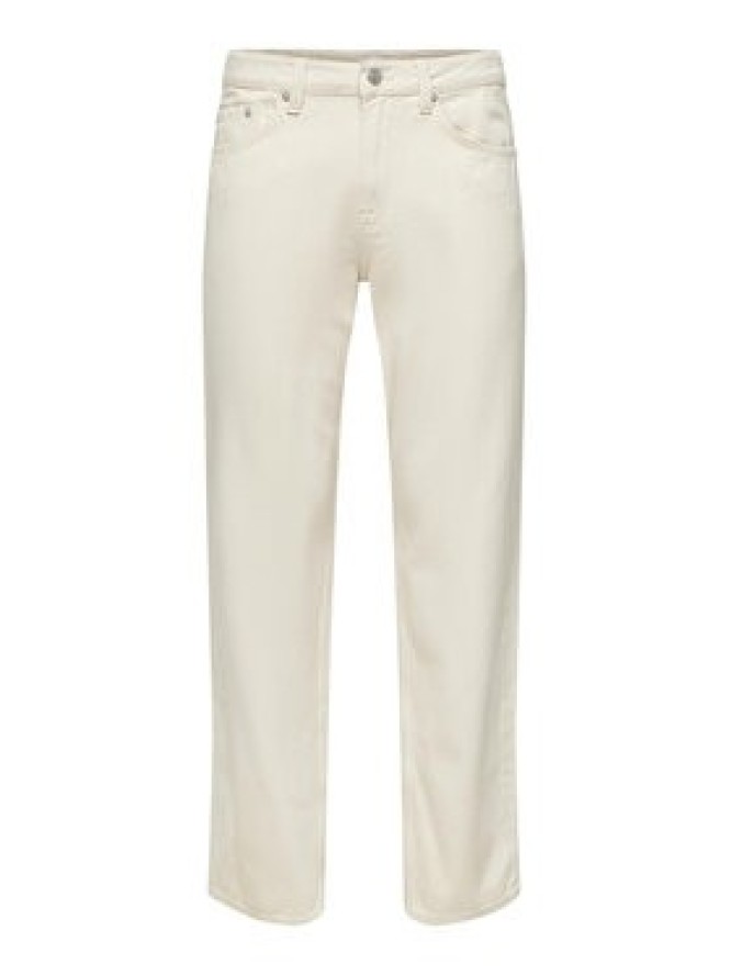 Only & Sons Jeansy 22025917 Biały Loose Fit