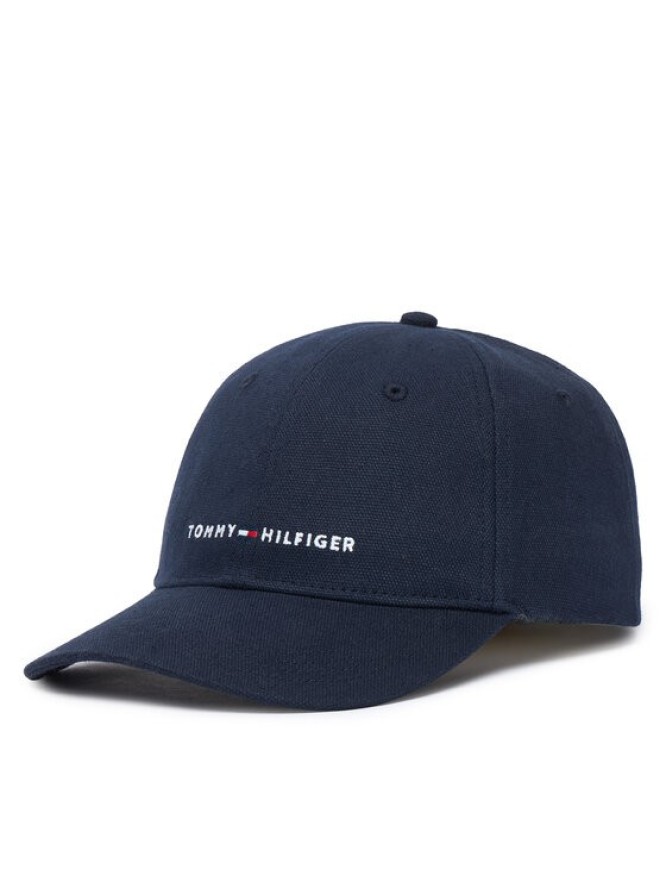 Tommy Hilfiger Czapka z daszkiem Th Foundation Soft AM0AM14511 Granatowy