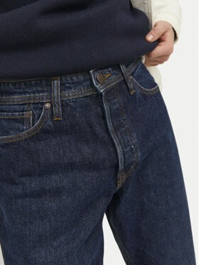 Jack & Jones Jeansy Chris 12237276 Granatowy Relaxed Fit