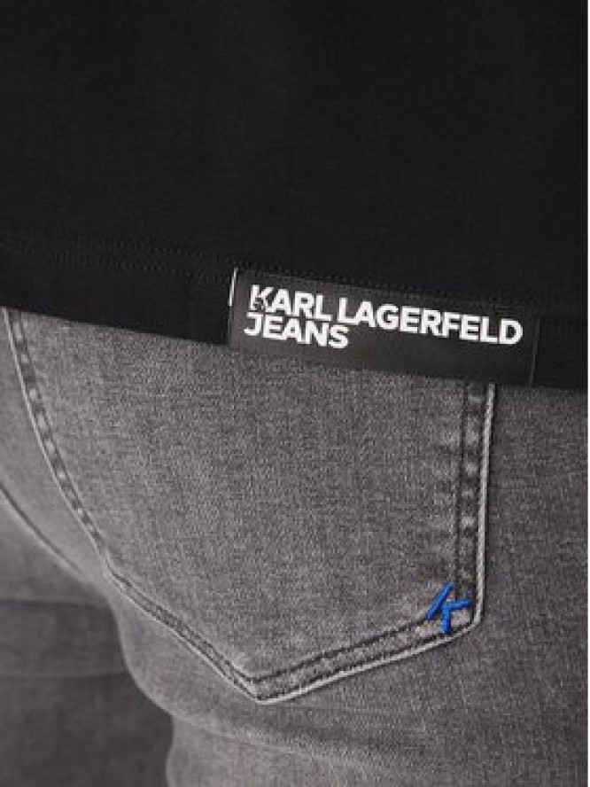 Karl Lagerfeld Jeans T-Shirt A2M17036 Czarny Regular Fit
