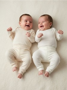 Legginsy 2 pack - kremowy