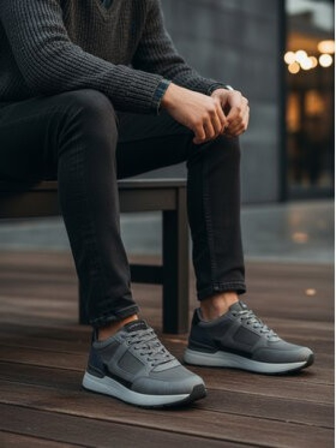 Lanetti Sneakersy CEO-REUS-01 Szary