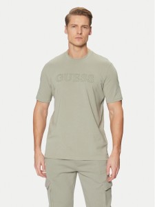 Guess T-Shirt Z2YI11 J1314 Zielony Regular Fit