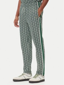 Lacoste Spodnie dresowe XH1440 Zielony Regular Fit