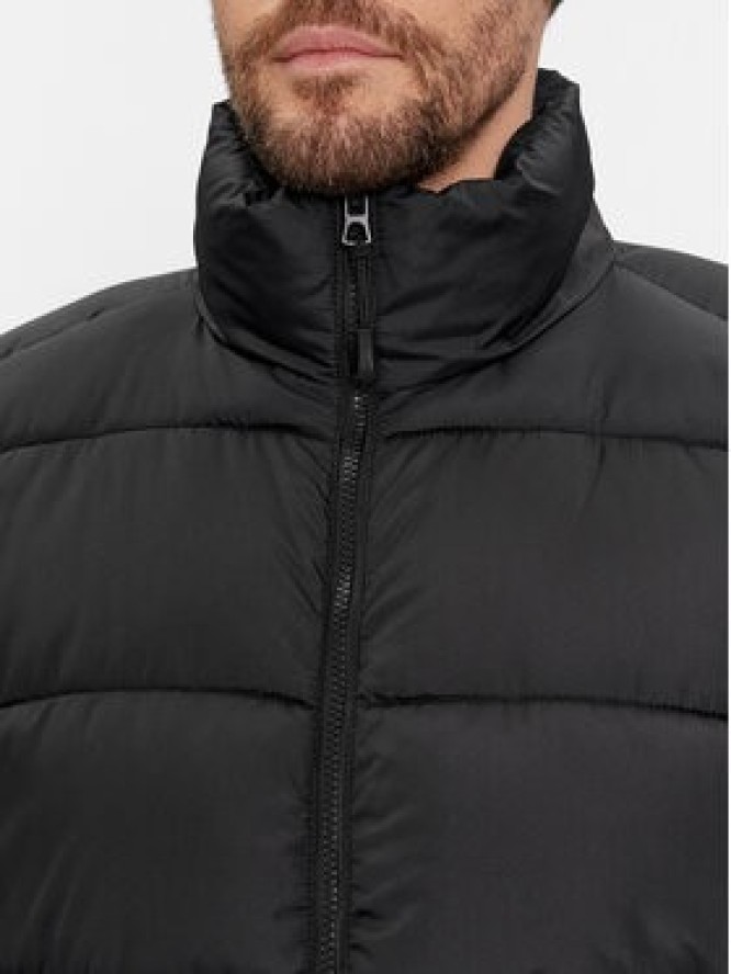 Brave Soul Kurtka zimowa MJK-DAVISLONGBLK Czarny Regular Fit