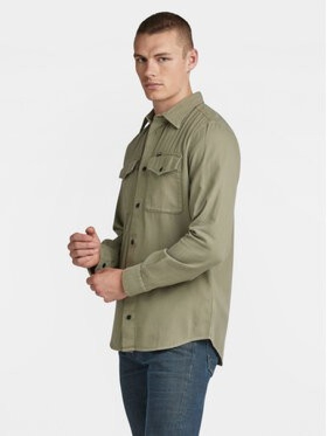 G-Star Raw Koszula Marine D24963-D454 Zielony Slim Fit