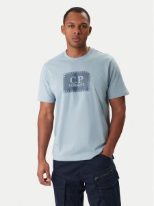 C.P. Company T-Shirt 20CMTS723A005100W Niebieski Regular Fit