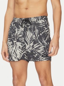 Calvin Klein Swimwear Szorty kąpielowe KM0KM01120 Czarny Regular Fit