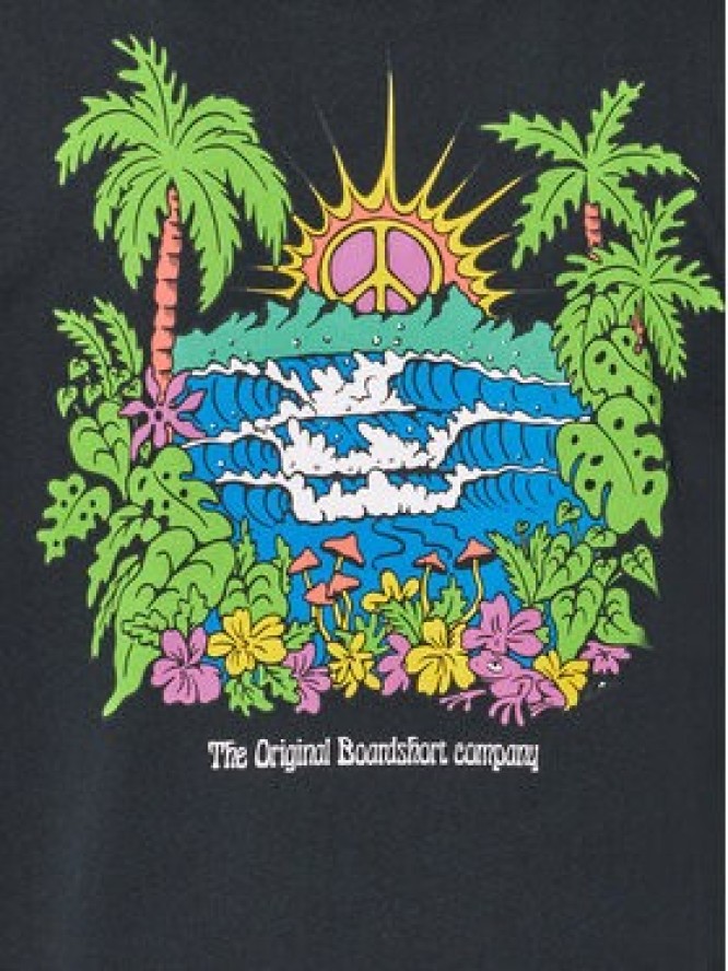 Quiksilver T-Shirt Island Sunrise Moe AQYZT09543 Czarny Regular Fit