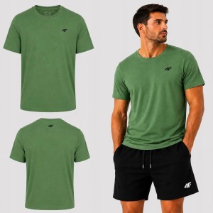 T-SHIRT MĘSKI 4F KOSZULKA BAWEŁNIANA SPORTOWA LIMITOWANA M3948 SS26