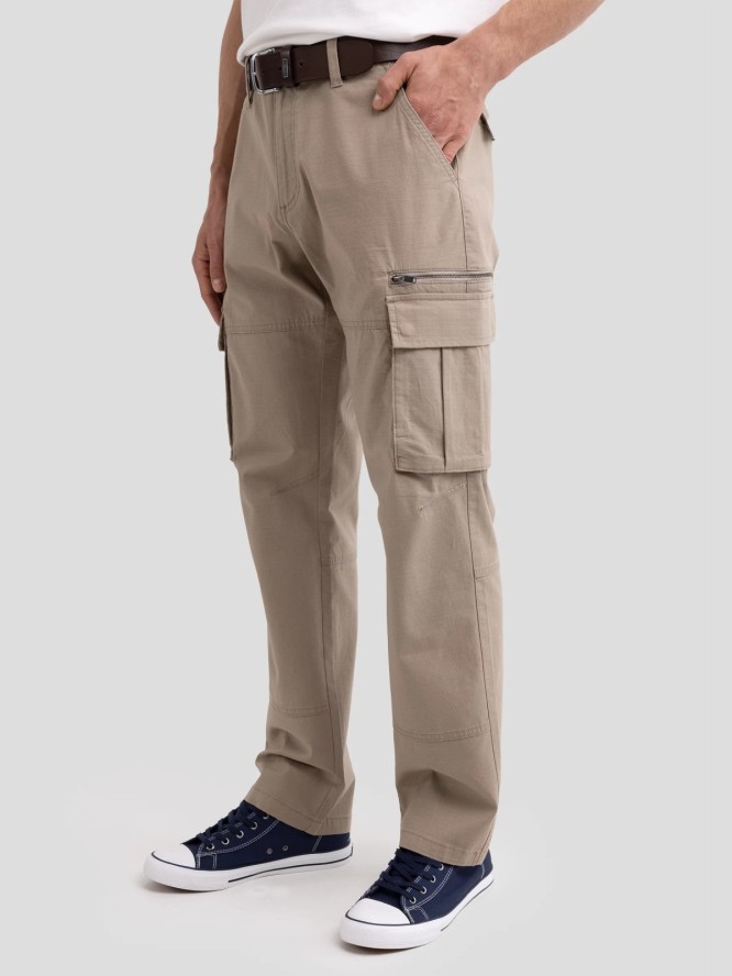 Spodnie męskie cargo beżowe Kelvin 801