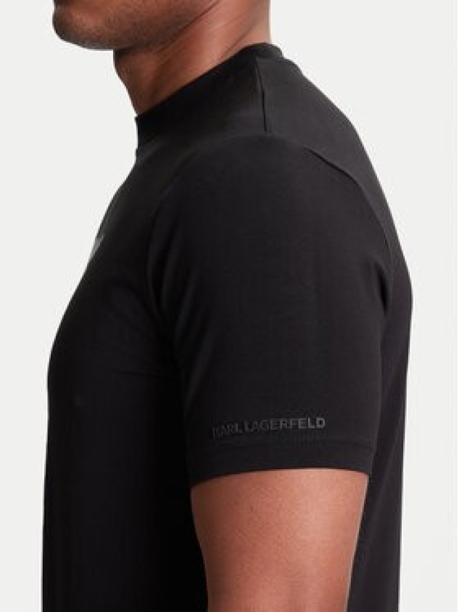 KARL LAGERFELD T-Shirt 755037 553235 Czarny Regular Fit