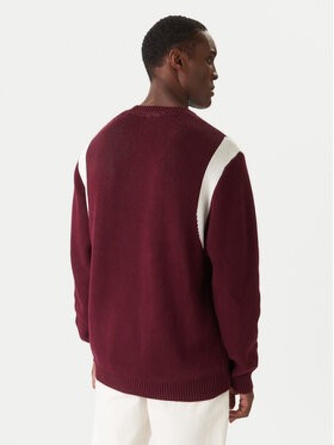 adidas Sweter JX8215 Bordowy Regular Fit