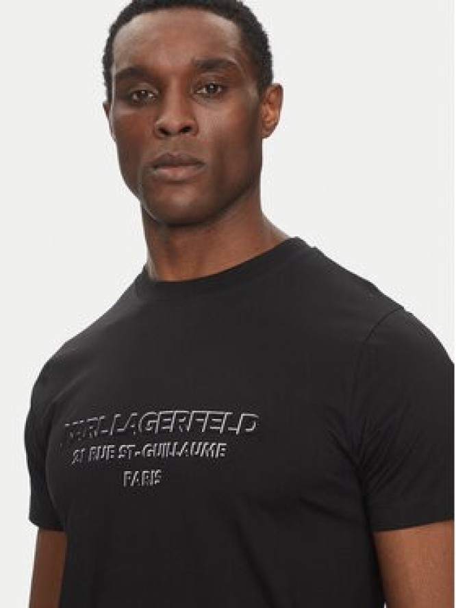 KARL LAGERFELD T-Shirt 755063 552241 Czarny Regular Fit
