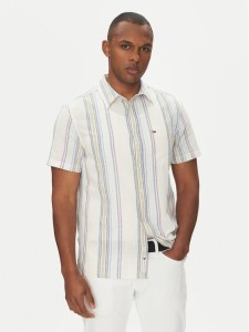 Tommy Jeans Koszula DM0DM21302 Beżowy Regular Fit