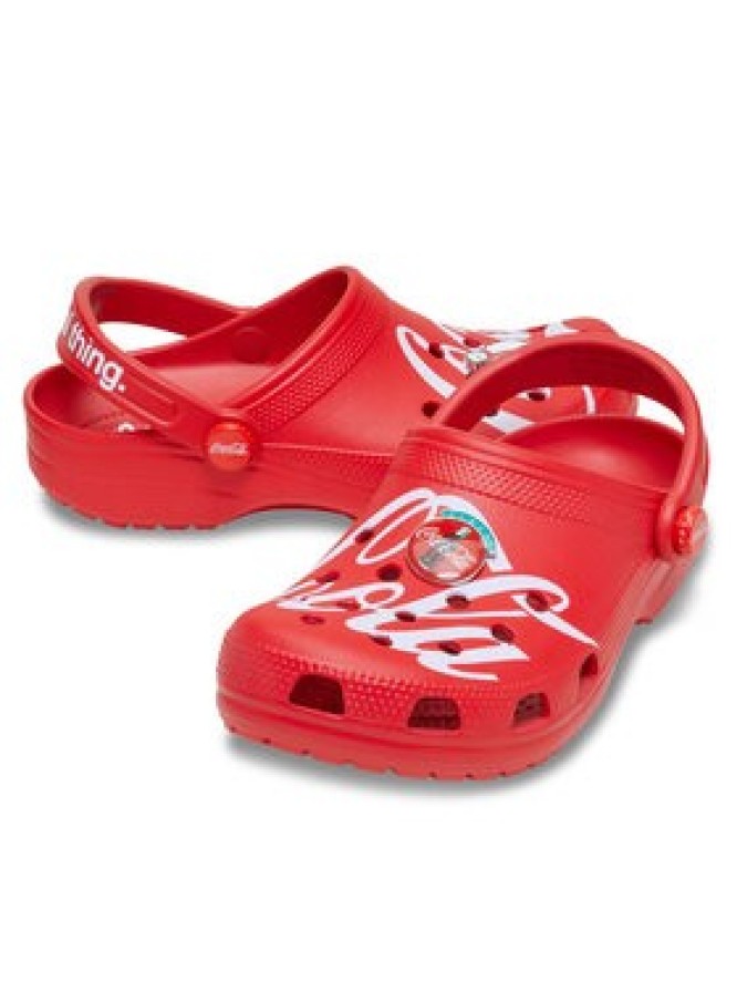 Crocs Klapki Classic Clog Coca-Cola 212129 Czerwony
