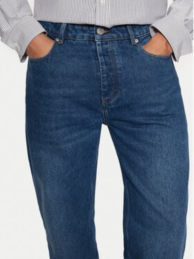 AMI Paris Jeansy UTR500.DE0025 Niebieski Straight Leg