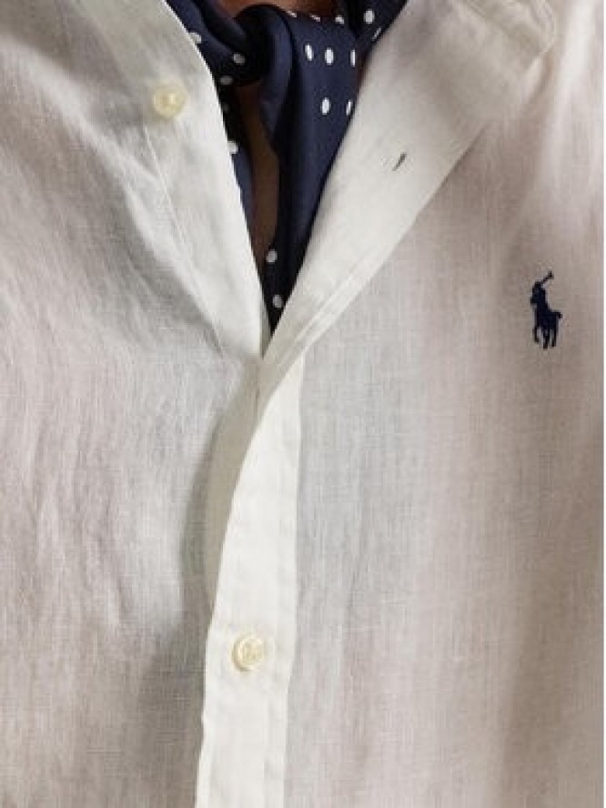 Polo Ralph Lauren Koszula 710968925006 Biały Slim Fit