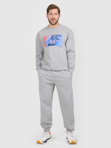 4F Spodnie dresowe joggery męskie - szare XXL