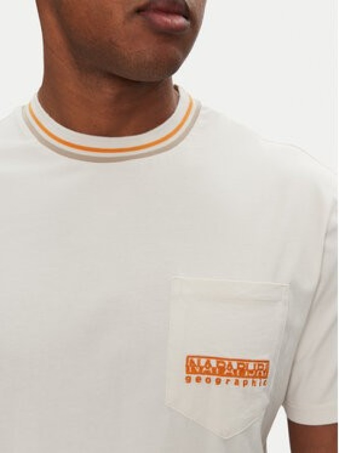 Napapijri T-Shirt S-Murlo NP0A4IEJN1A1 Biały Regular Fit