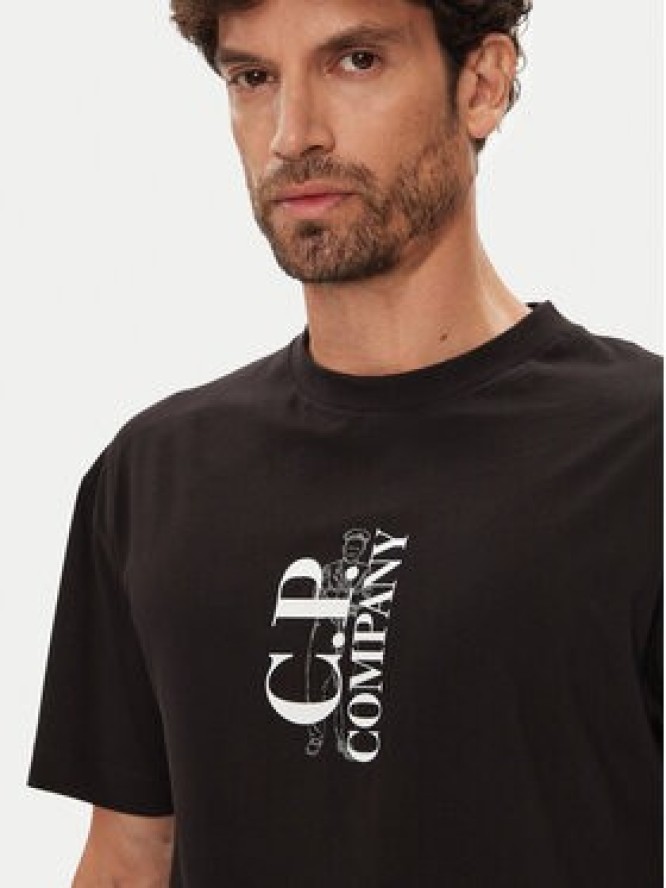 C.P. Company T-Shirt 19CMTS092A005100W Czarny Regular Fit