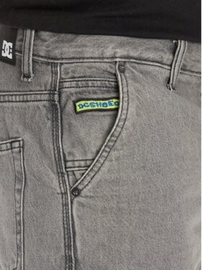 DC Shoes Szorty jeansowe Carpenter Baggy Short Rmg ADYS03019 Szary Baggy Fit