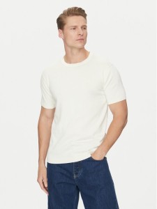 Calvin Klein T-Shirt K10K114485 Écru Regular Fit