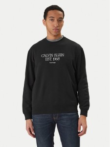 Calvin Klein Jeans Bluza Nyc Graphic LV04RF233G Czarny Regular Fit