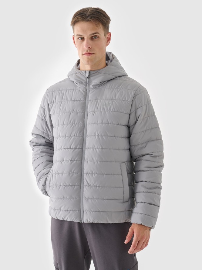 4F Kurtka puchowa z wypełnieniem syntetycznym męska - szara S