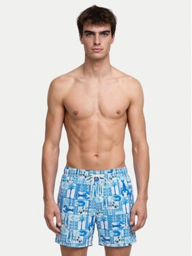 Jack & Jones Szorty kąpielowe Maui Vibes 12291426 Szary Regular Fit