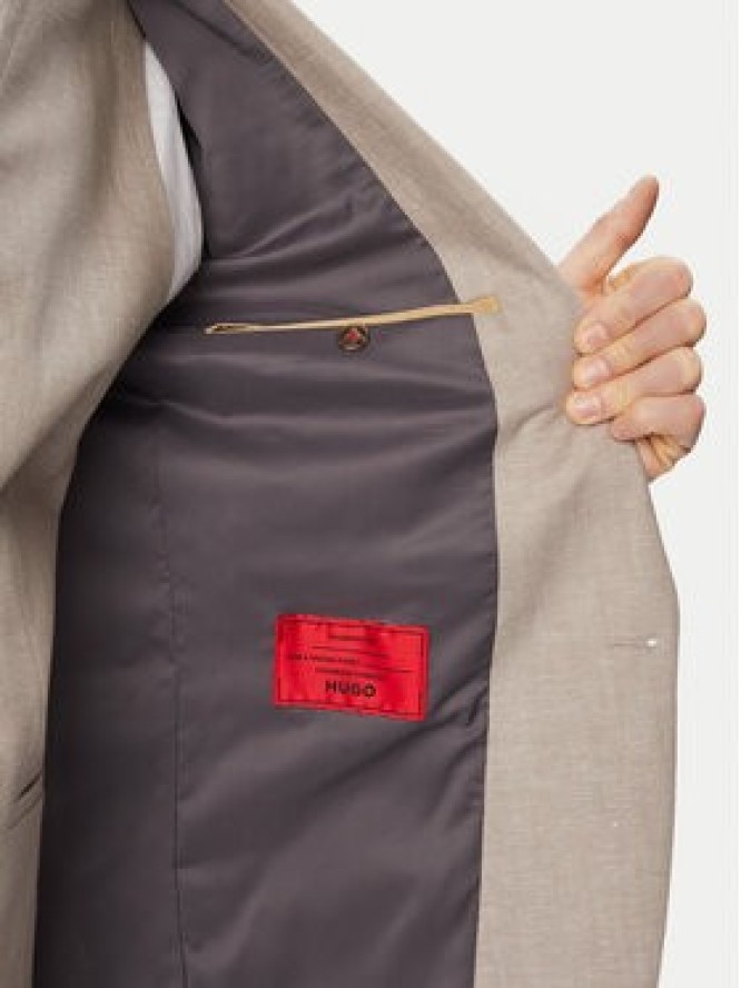 HUGO Garnitur Arti/Hesten242V1X 50559671 Beżowy Extra Slim Fit