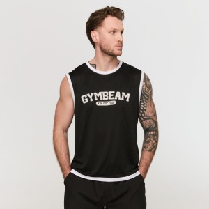 Tank top męski fitness oversize Varsity