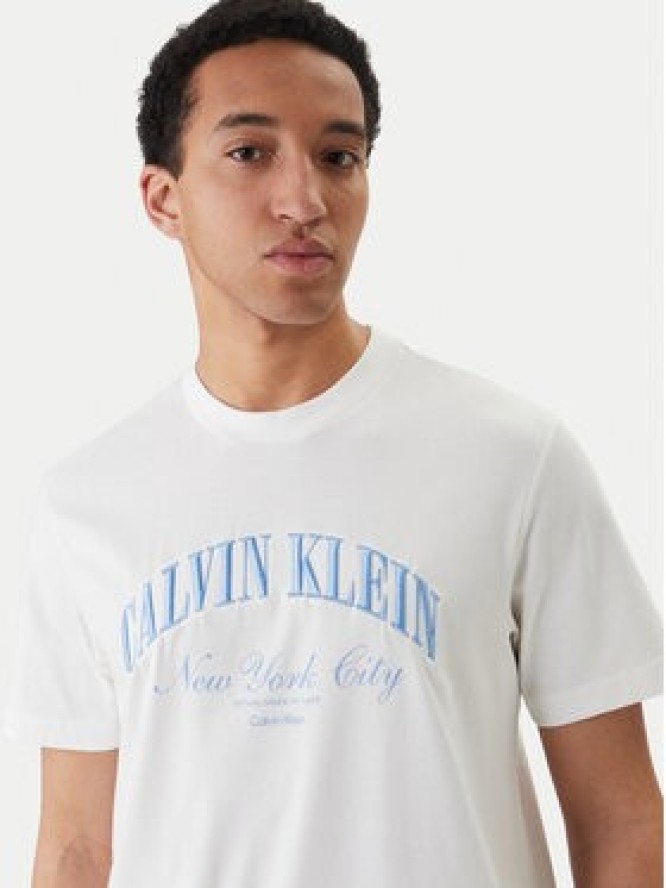 Calvin Klein Jeans T-Shirt LV04RF820G Biały Regular Fit
