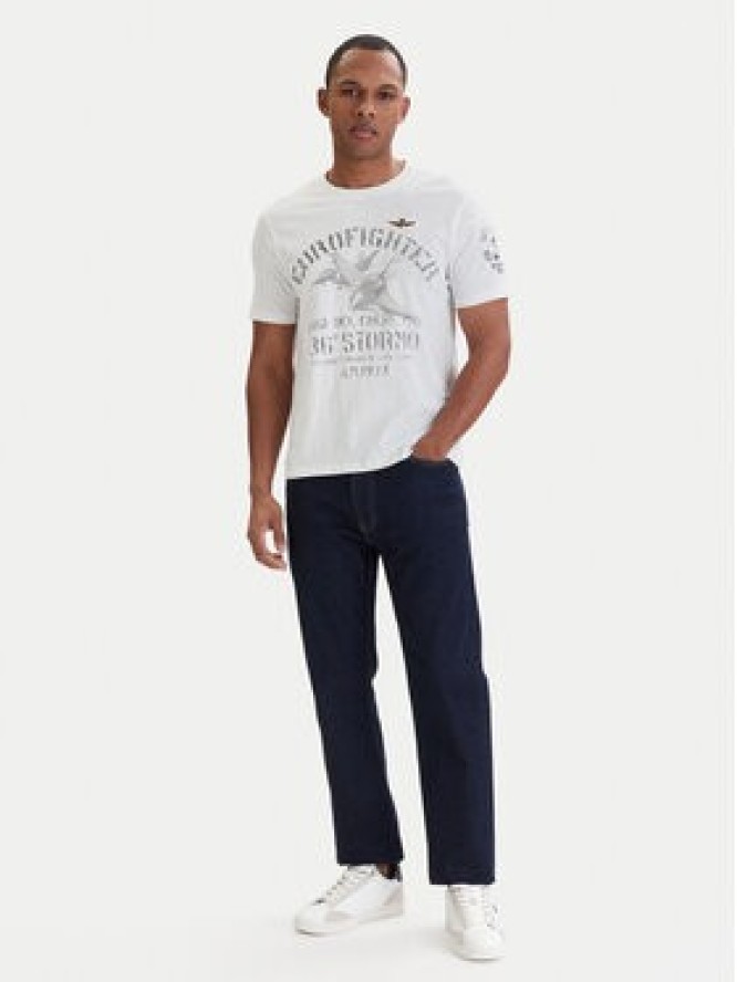Aeronautica Militare T-Shirt 261TS2525UJ00686 Biały Regular Fit