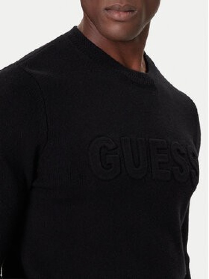 Guess Sweter M5BR35 Z2ZK2 Czarny Regular Fit