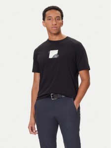 BOSS T-Shirt Stripe Zone 50548093 Czarny Relaxed Fit