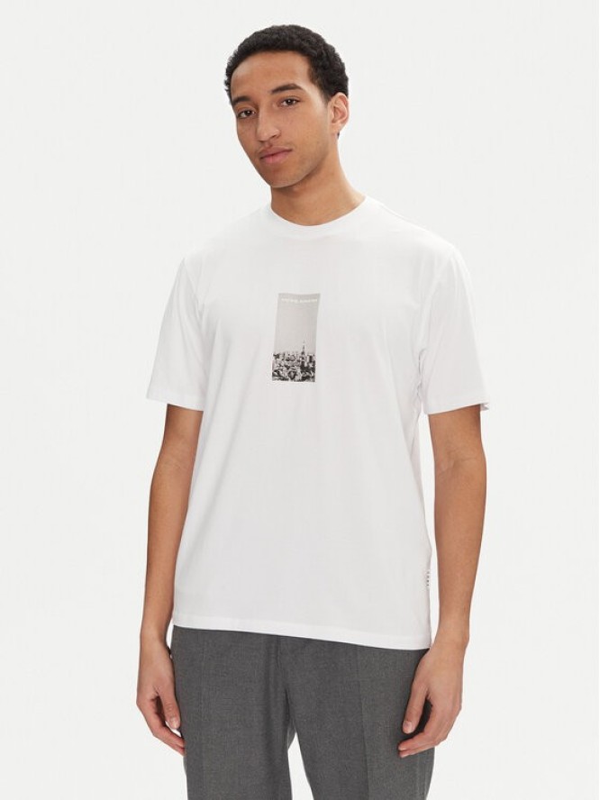 Jack & Jones T-Shirt Pacer Photo 12273775 Biały Relaxed Fit