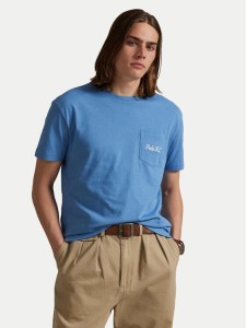 Polo Ralph Lauren T-Shirt 710P00084001 Niebieski Custom Slim Fit