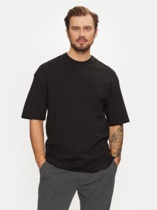 Jack & Jones T-Shirt Charge 12259975 Czarny Oversize