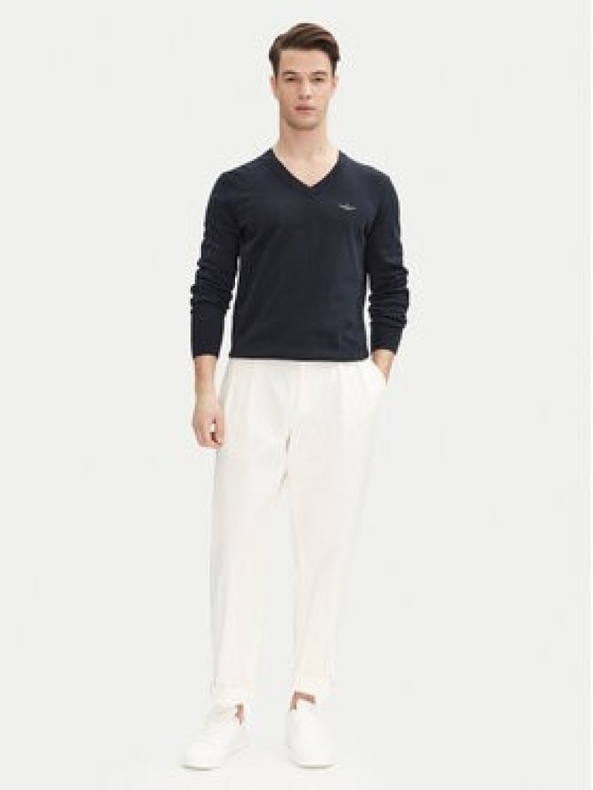 Aeronautica Militare Sweter 251MA1504L506 Granatowy Regular Fit