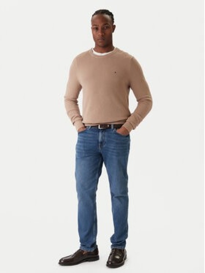 Tommy Hilfiger Sweter Essential MW0MW36347 Beżowy Regular Fit