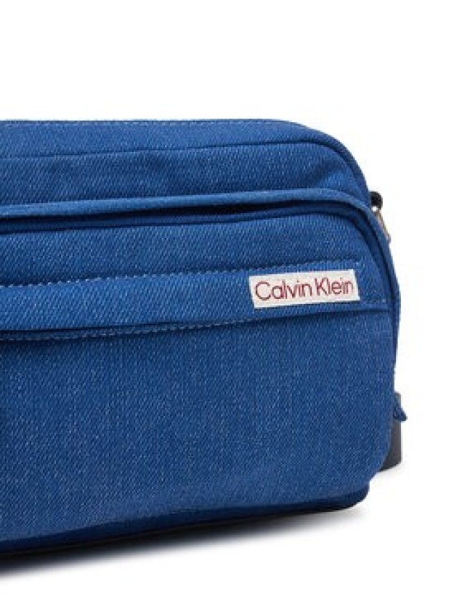 Calvin Klein Saszetka Sleek Denim Utility Camera Bag LV04D3432G Niebieski