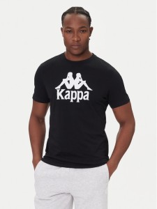 Kappa T-Shirt Authentic 361N6QW Czarny Regular Fit