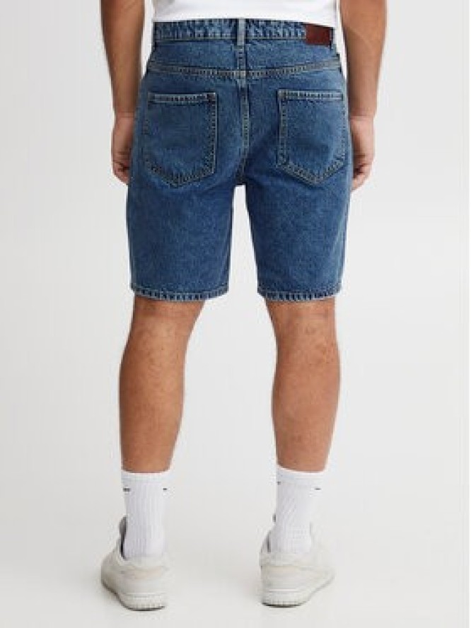 Solid Szorty jeansowe 21107657 Niebieski Straight Fit