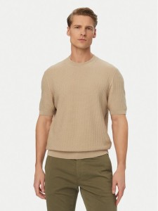 BOSS T-Shirt H-Nilton 50560468 Beżowy jasny Regular Fit