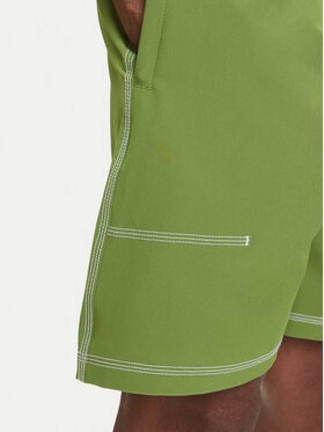 adidas Szorty sportowe Trefoil Essentials KA8540 Zielony Loose Fit