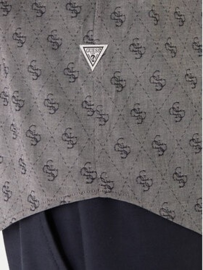 Guess Koszula M6GH18 W1713 Szary Regular Fit