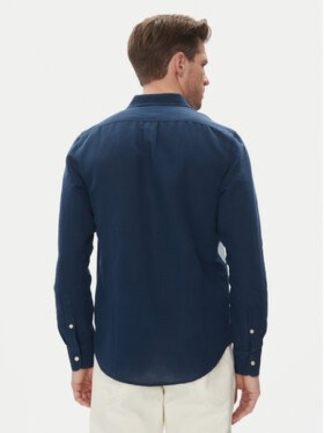 Lee Koszula Patch 112364107 Niebieski Regular Fit